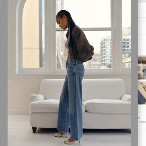 AGOLDE Harper Straight Jeans – Flash Wash, Size 27